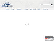 Tablet Screenshot of mission-glass.com